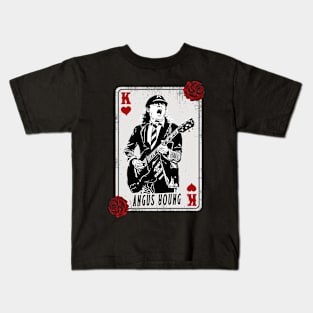 Vintage Card Angus Young Kids T-Shirt